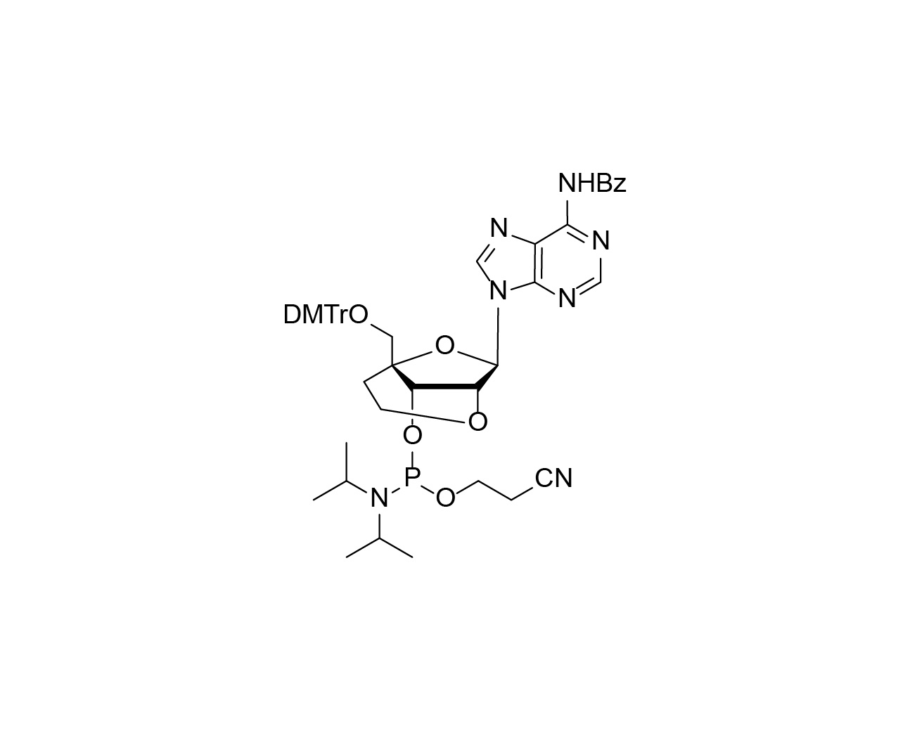 DMTr-2'-O-4'-C-ethylene-rA(Bz)-3'-CE-Phosphoramidite