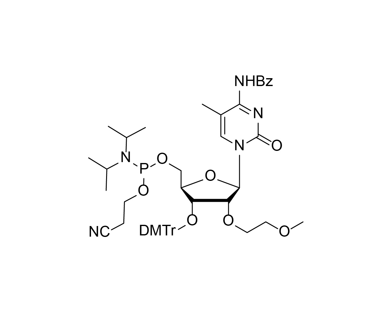 3'-O-DMTr-2'-O-MOE-5-Me-rC(Bz)-5'-CE-Phosphoramidite