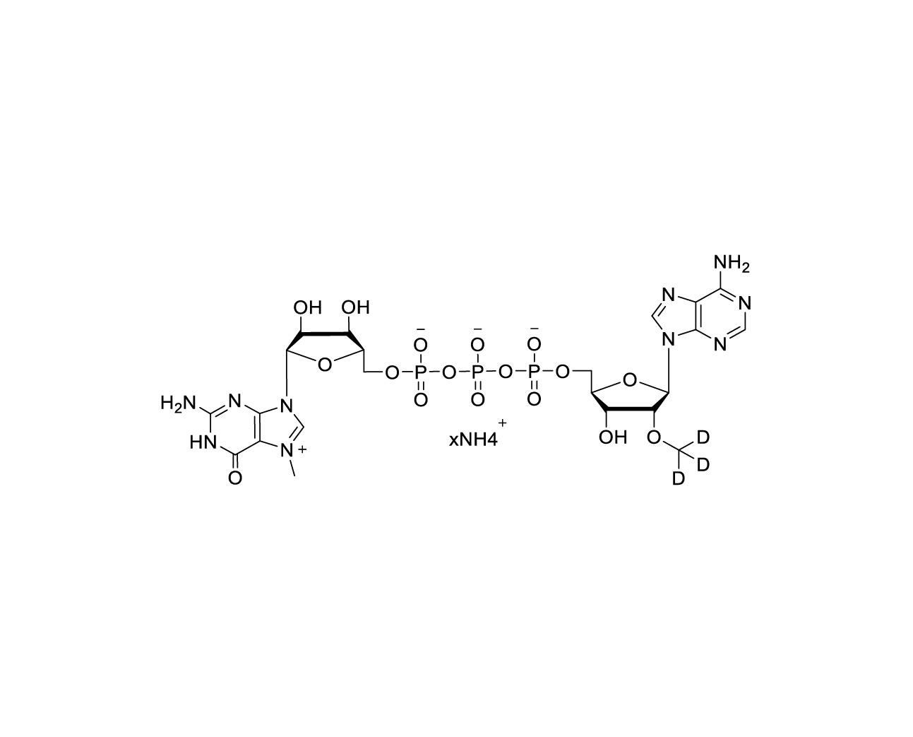 m7G(5')ppp(5')(2'OCD₃A) 100mM Ammonium Solution