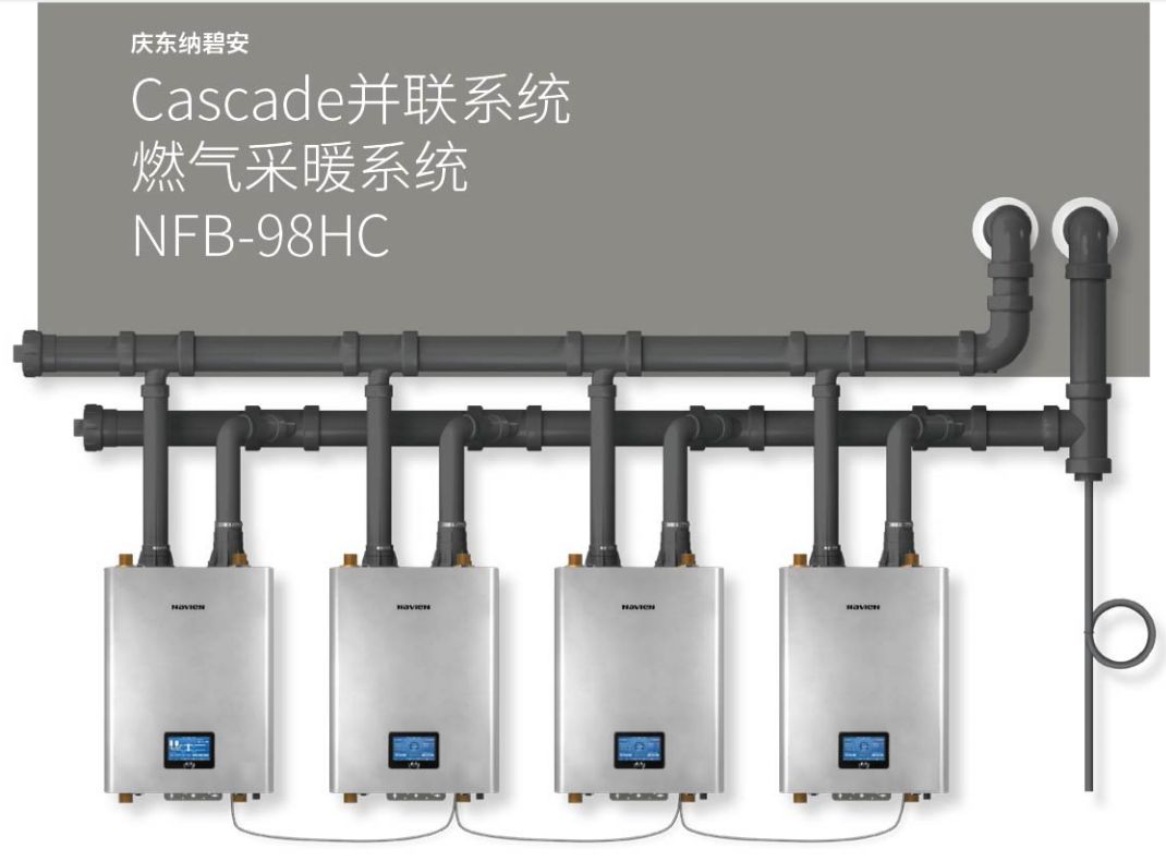 慶東壁掛爐并聯(lián)式采暖示意圖