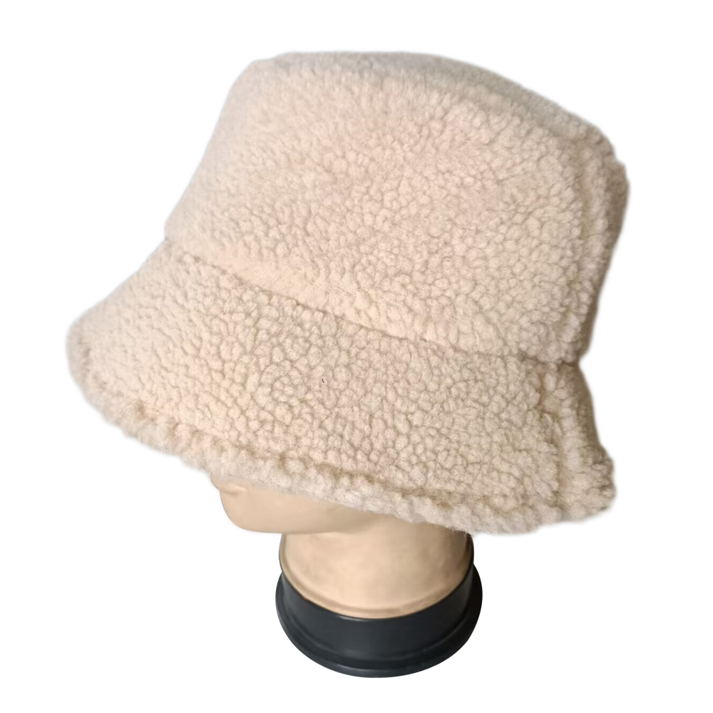 100% microfiber and berber fleece reversible bucket hat wholesale