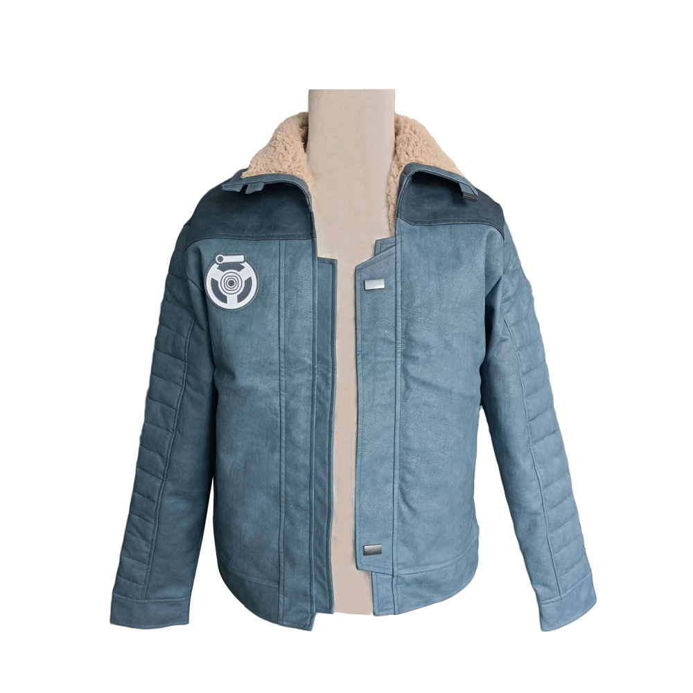 Ubisoft Star Wars Outlaws Replica Warm Bomber PU Jacket with Sherpa lining