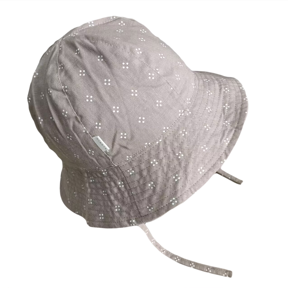 100% cotton sheet bucket hat supplier with allover printing and linning for kids girl