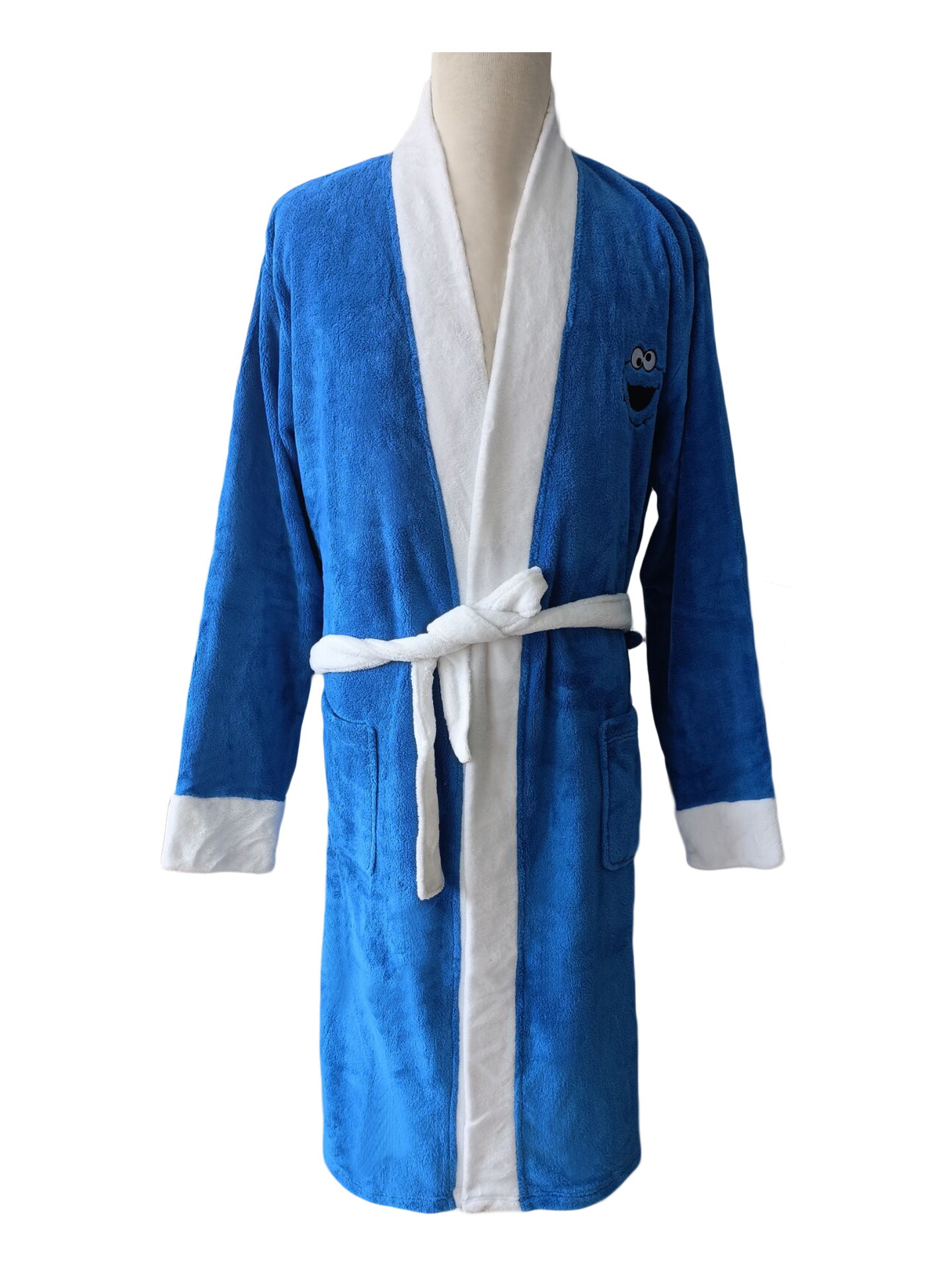 Sesame Street Cookie Monster Stickey Eye Bathrobe