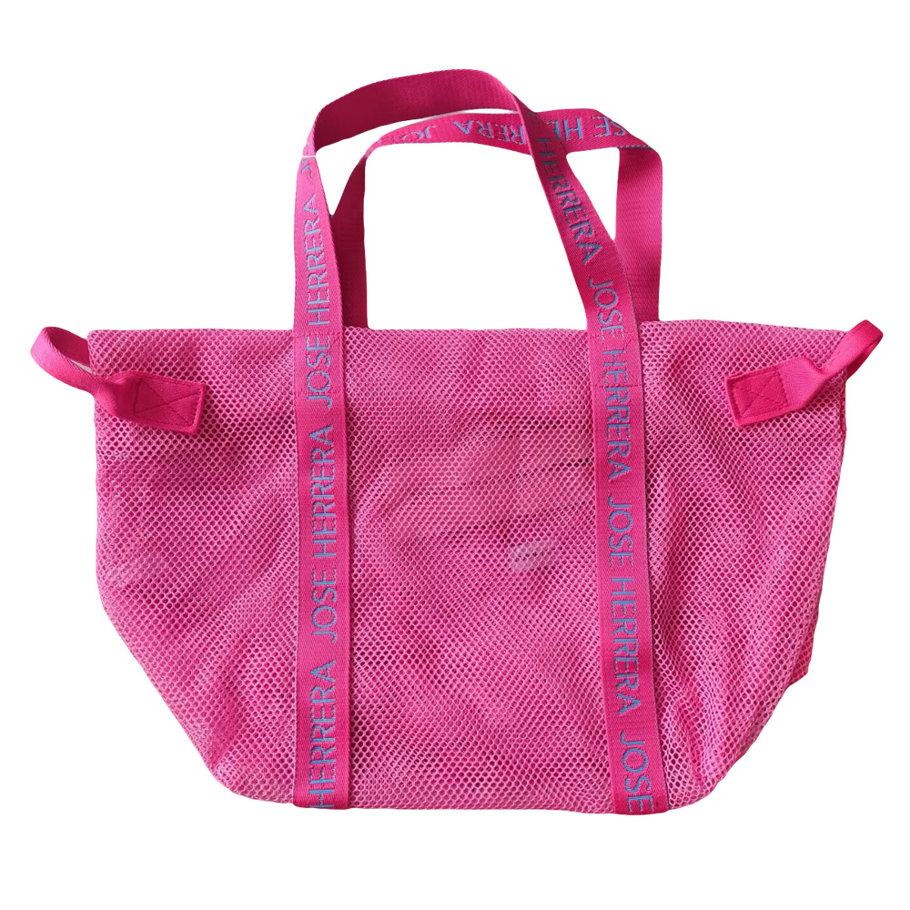 Hot fashion mesh bag pink color black color