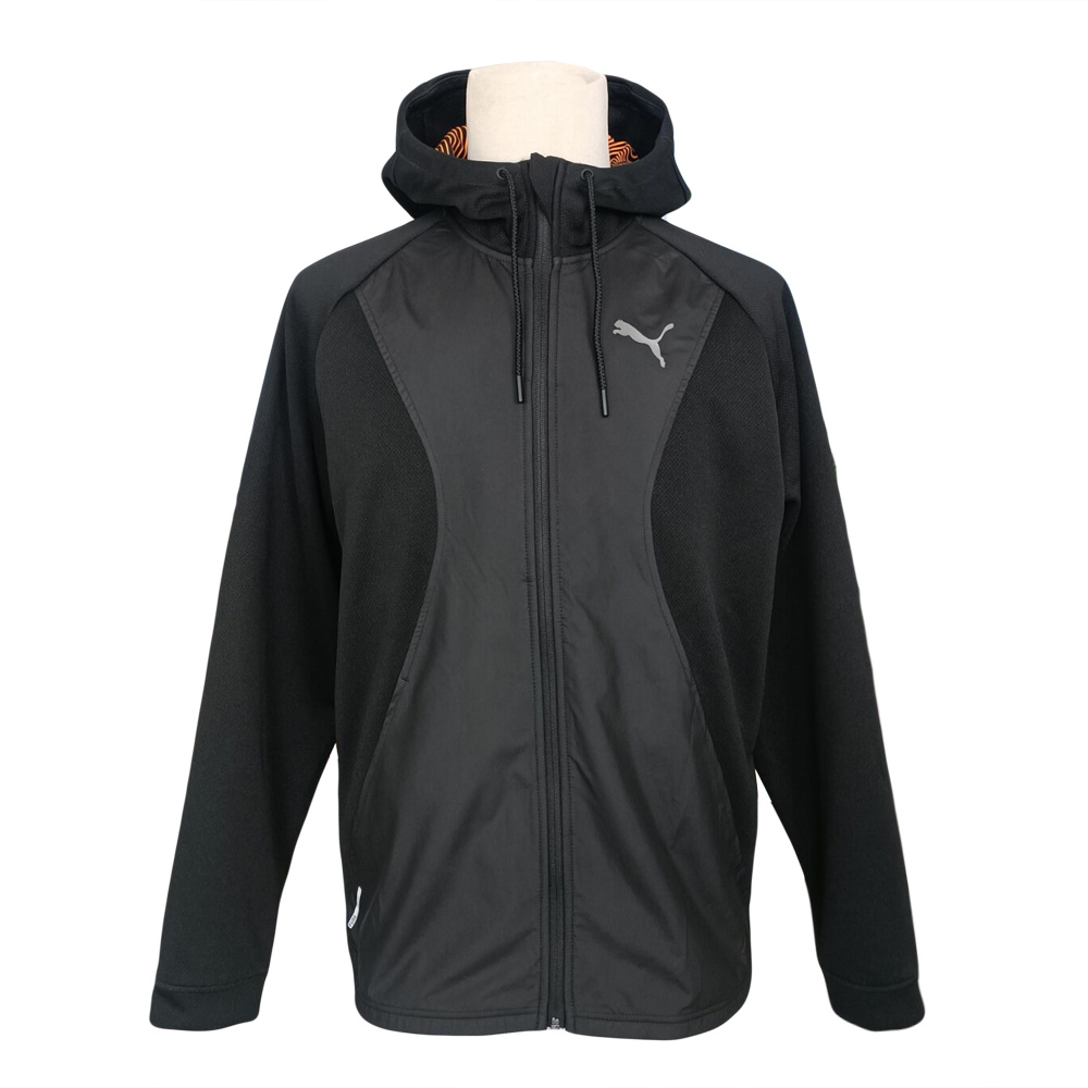 High Quality Wholesale Custom Logo Polyester Sports Wear Running Training Jacket With Full Zipper and Face Mask for Men