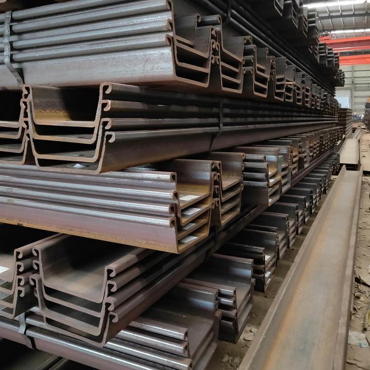 Cold-rolled steel sheet piles for construction