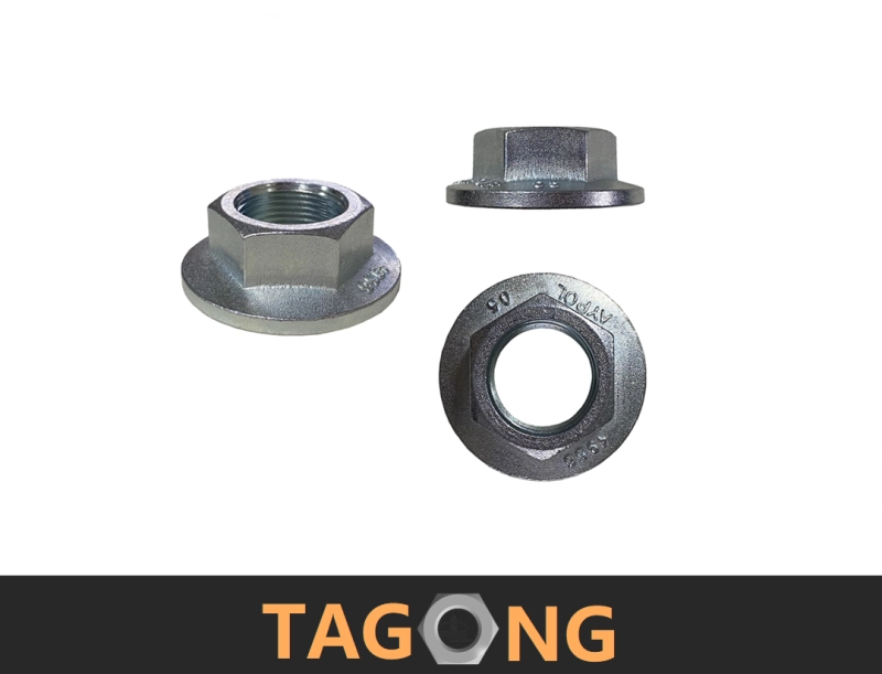 DIN6923 Stainless Steel Carbon Steel M4 M6 M8 Galvanized Nut with Gasket Tooth Nut Hex Nut Hexagon Flange Nut