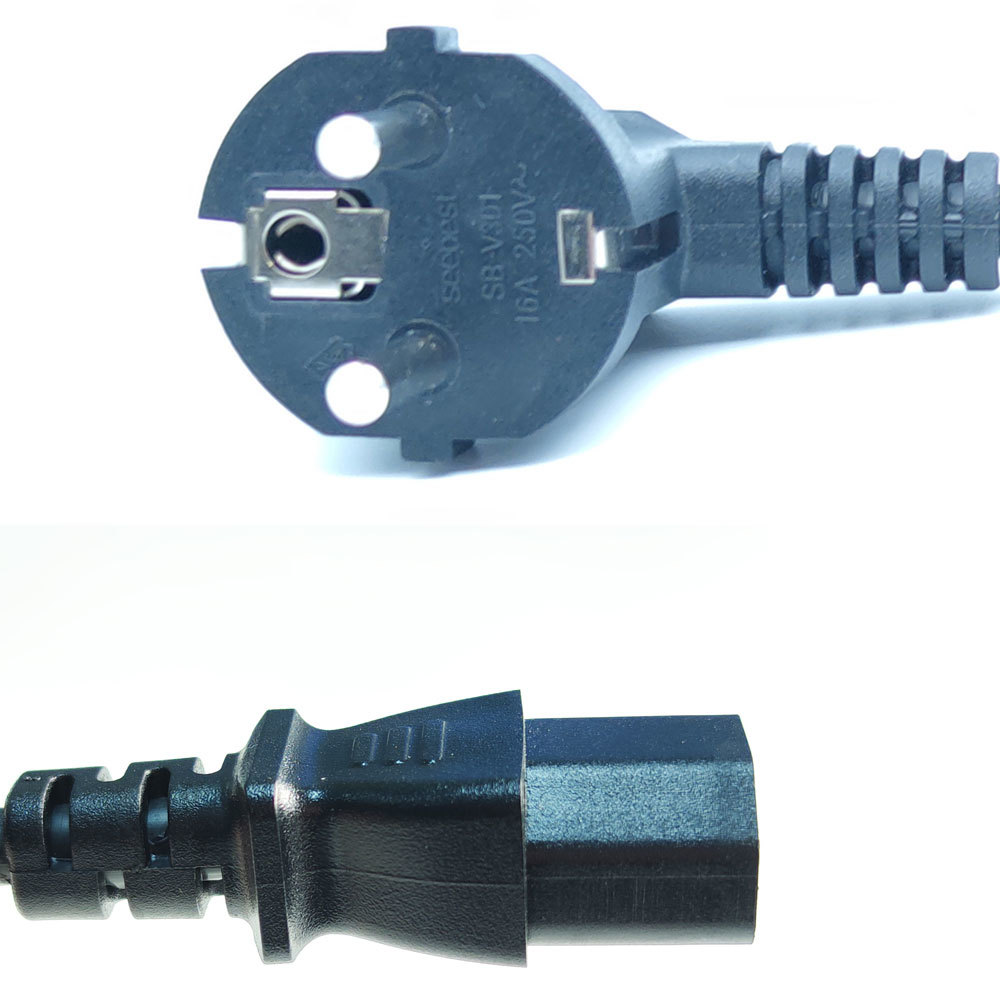 Europe Schuko Power Cord Plug and C13 Connector
