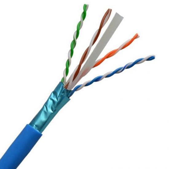 Solid Bare Copper Conductor Cat6 FTP Network Cable