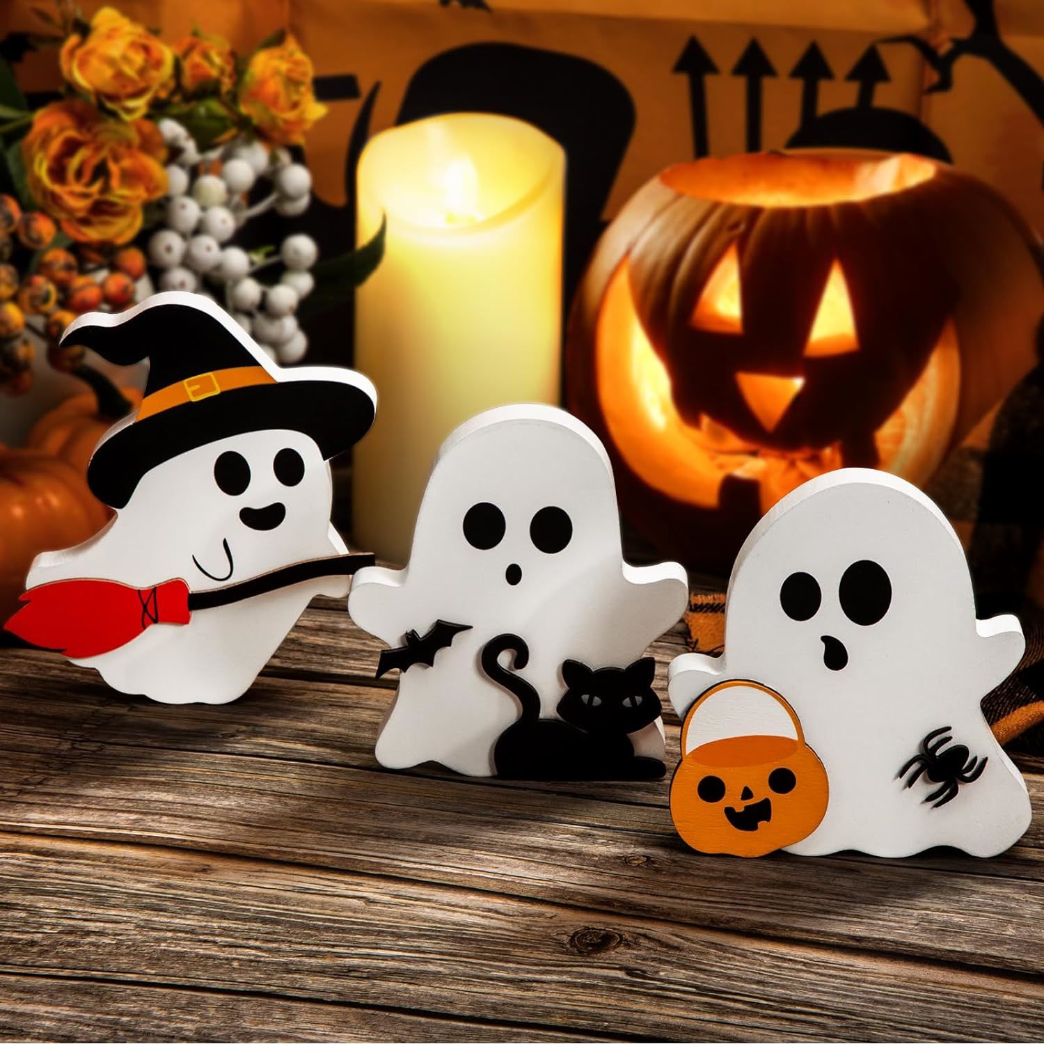 Halloween Wooden Table Decor