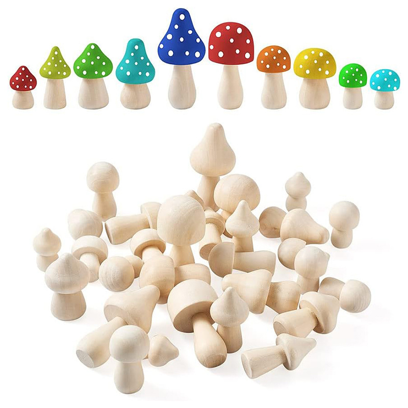 Wooden Mushrooms