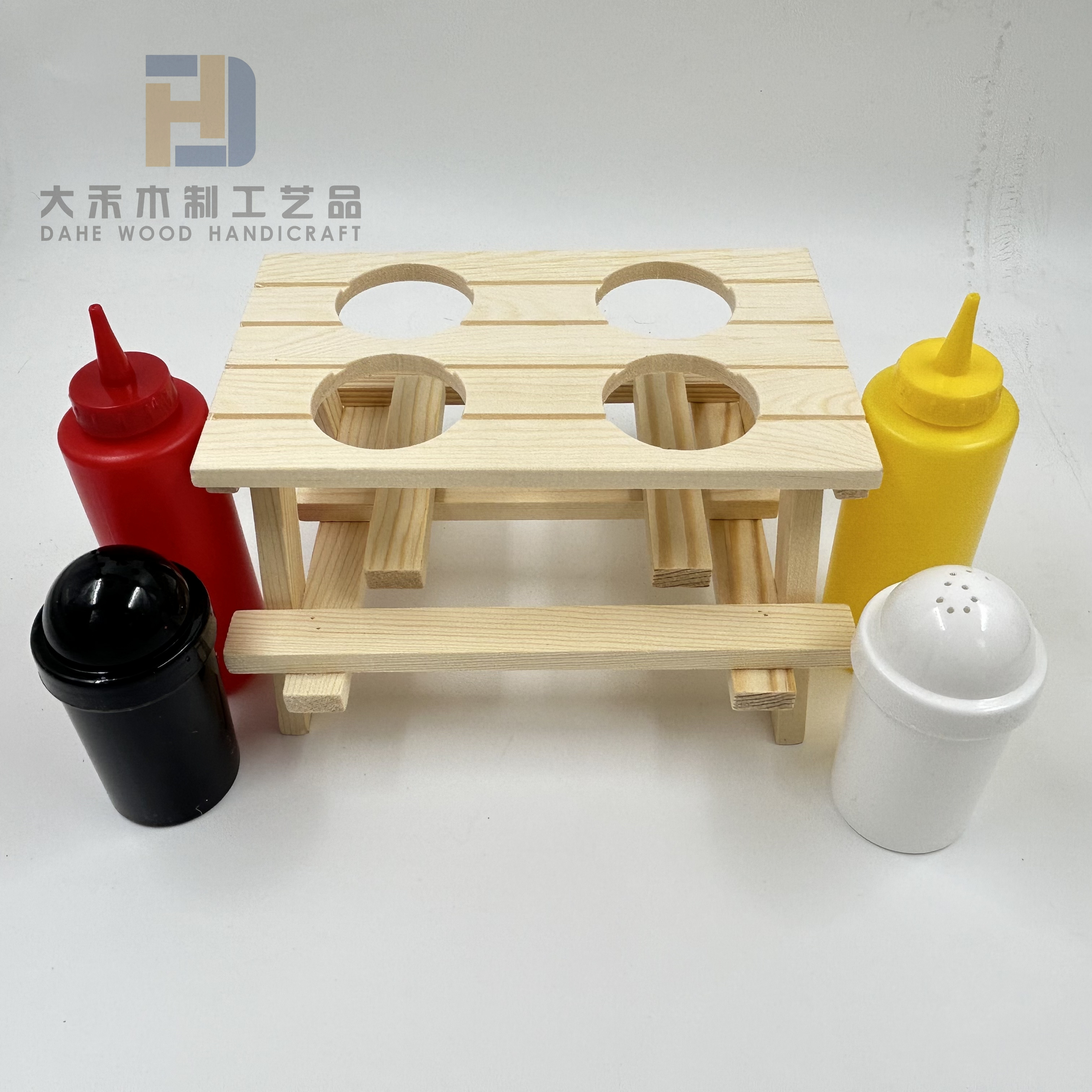 wooden Kitchen Spice Storage Shelves