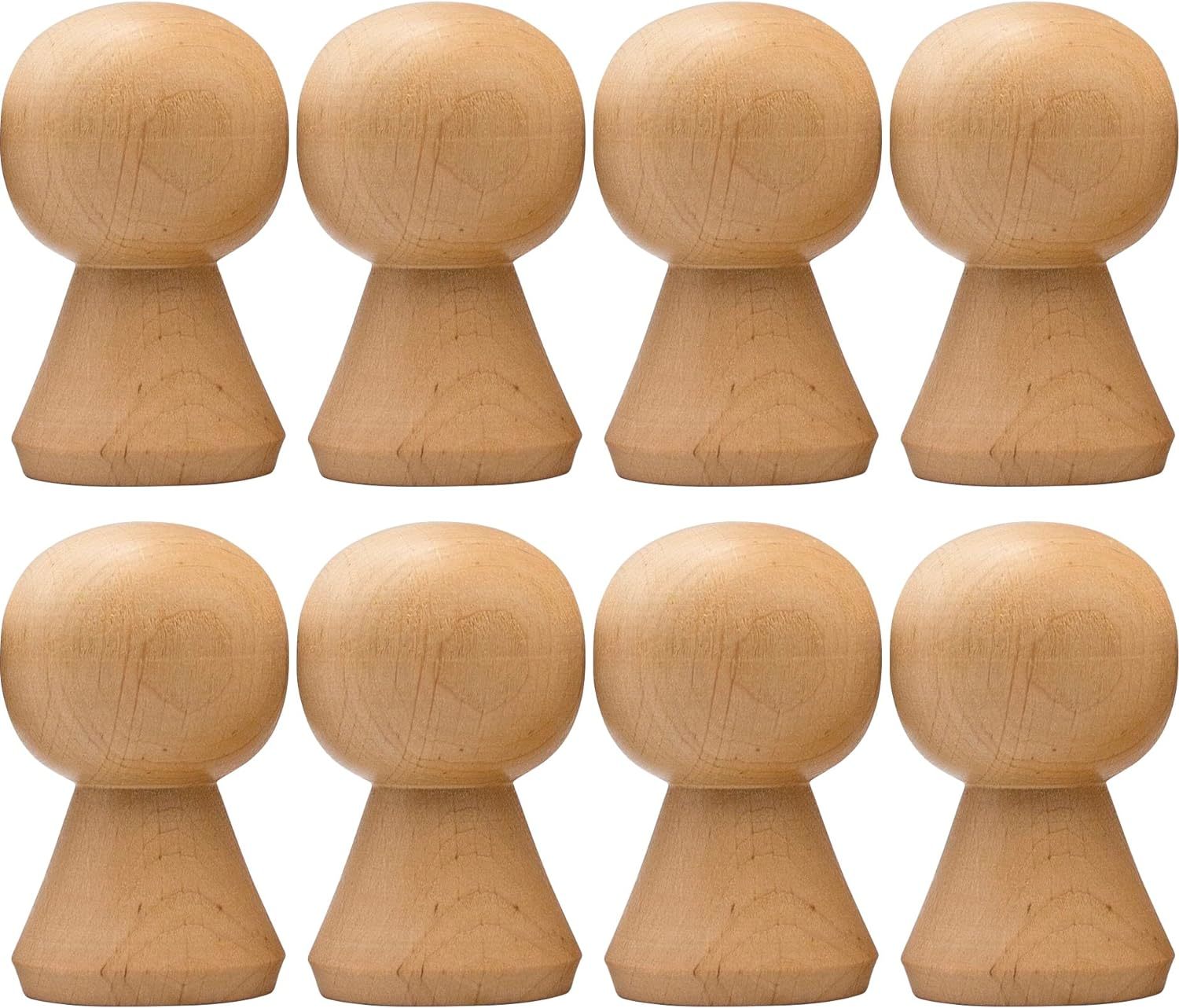 Wooden Birch Peg Dolls