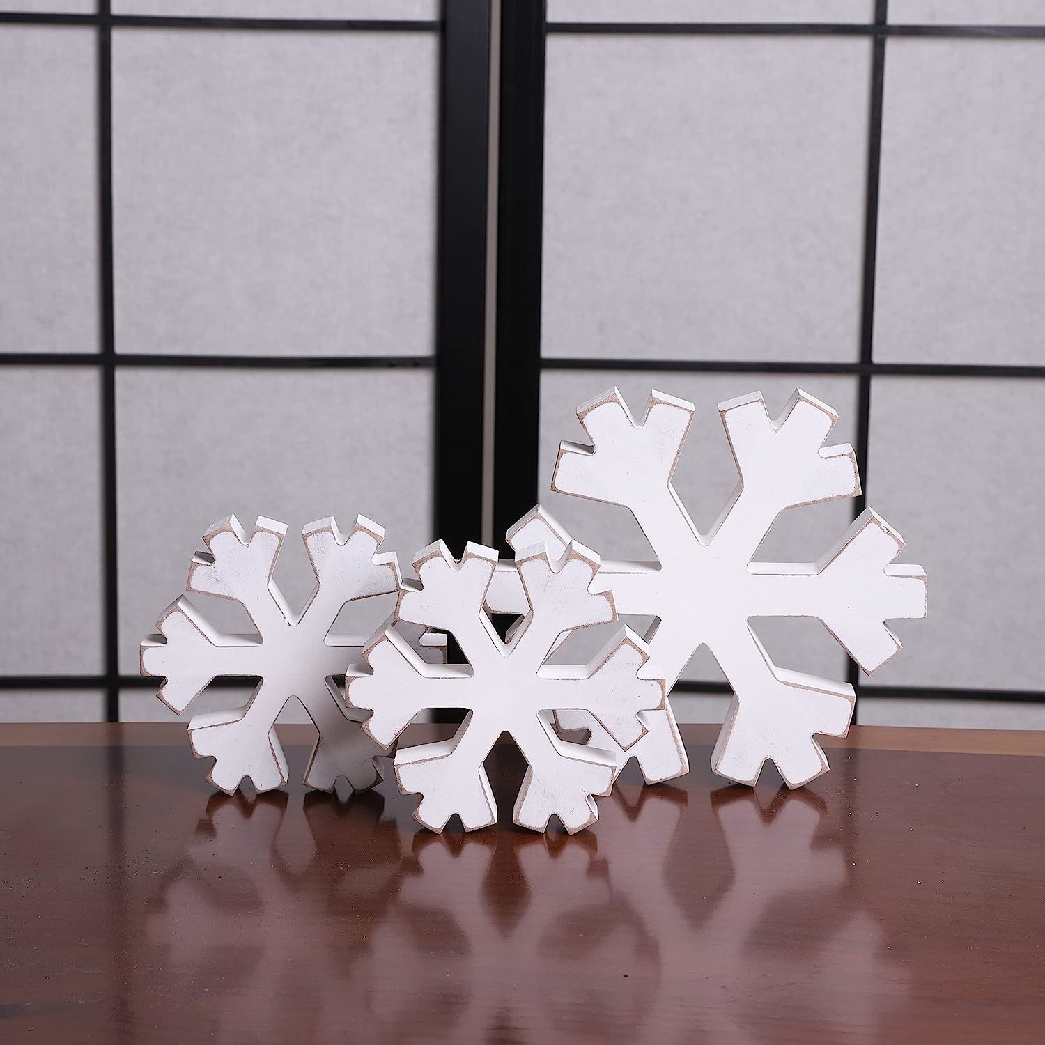 Christmas Wooden Snowflake Decor