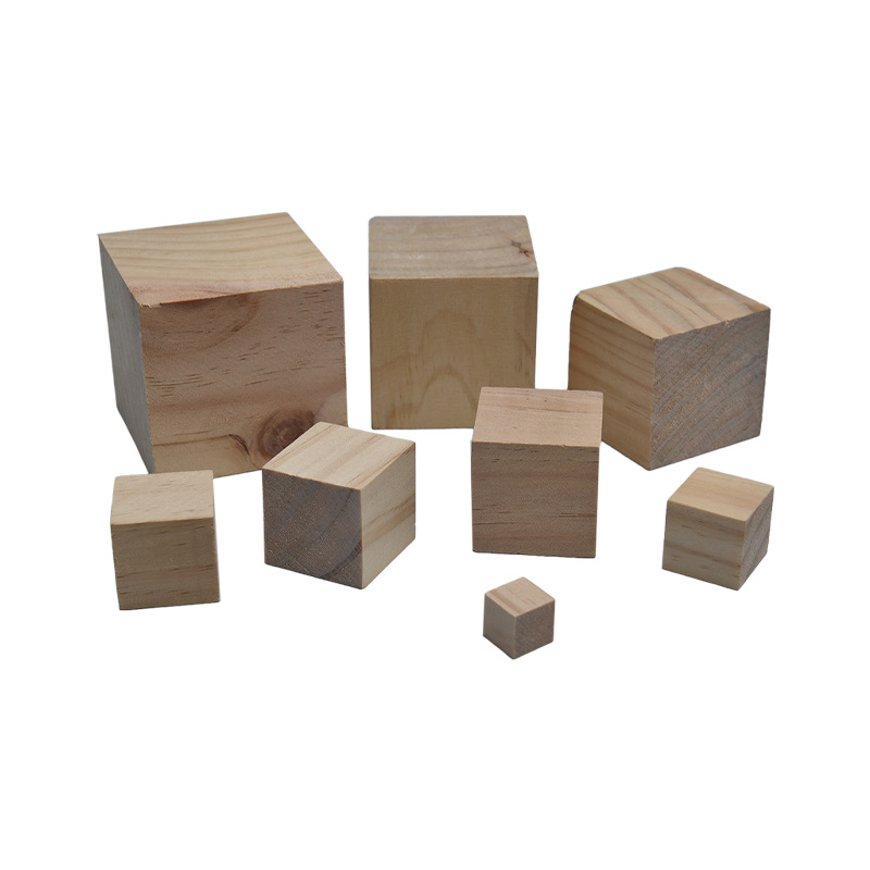 Different Size Wooden Cubes