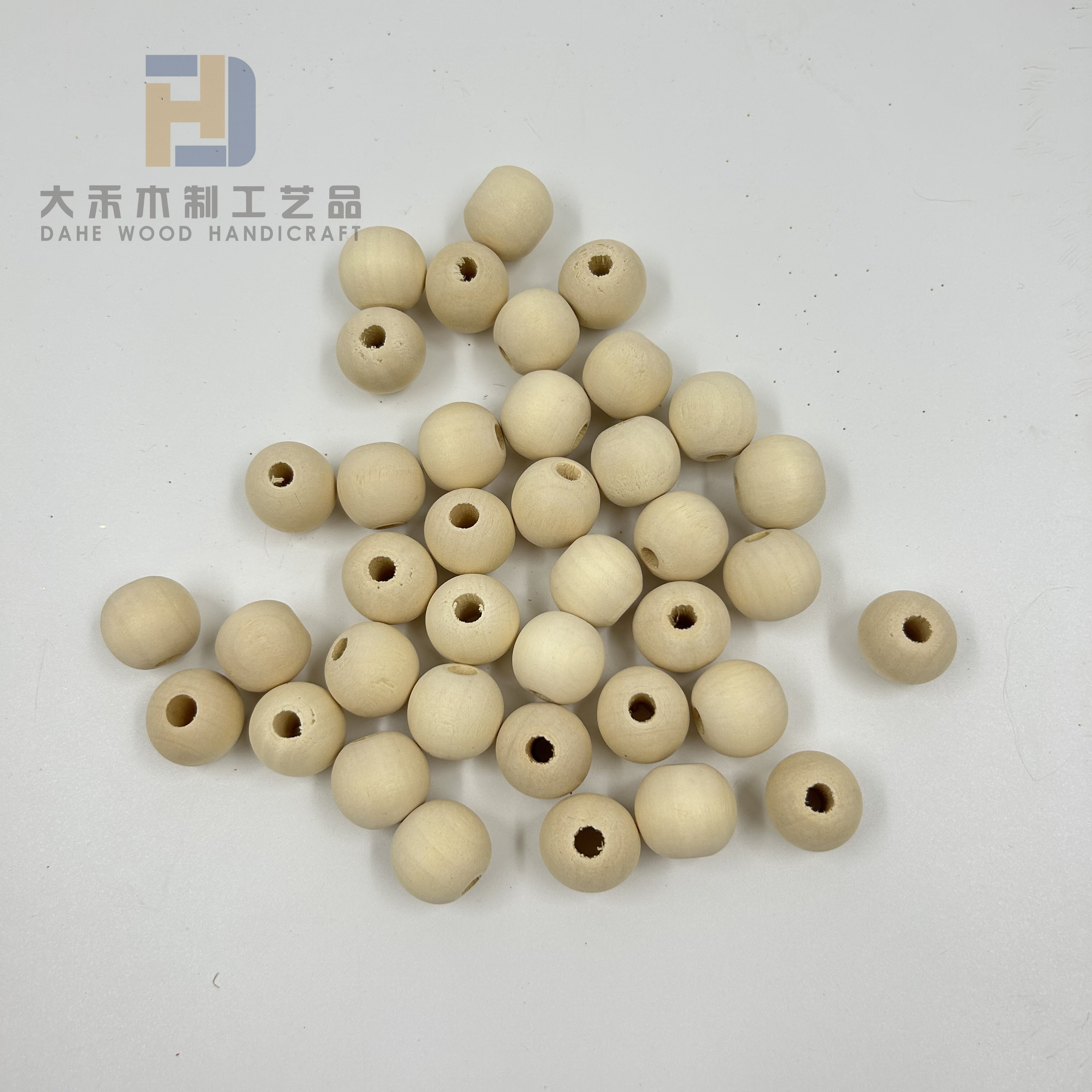 20mm Natural Wooden Beads