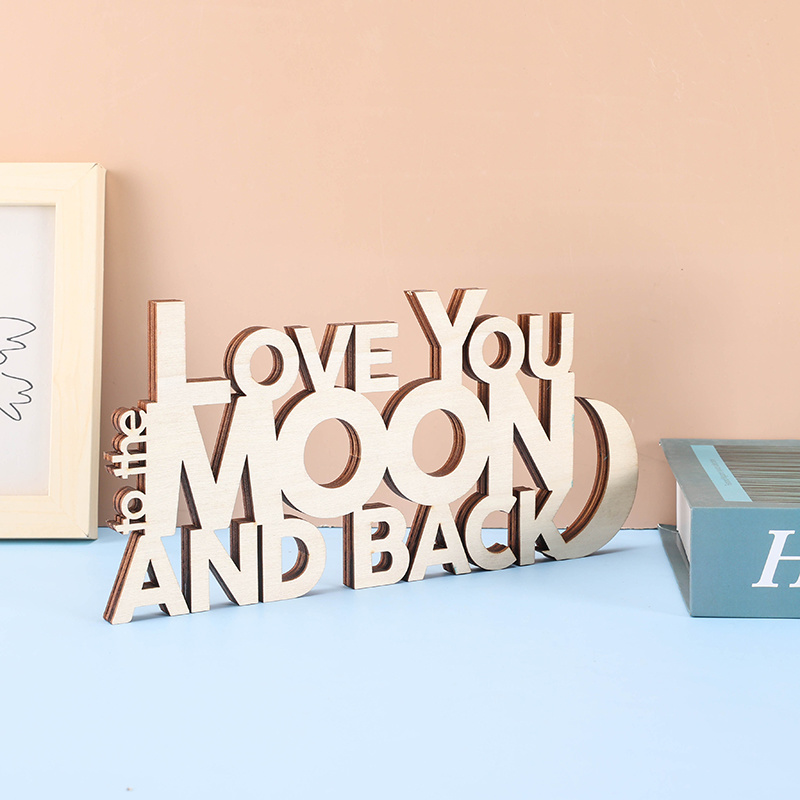 Valentine's Day Decor Wooden Letter Cutouts