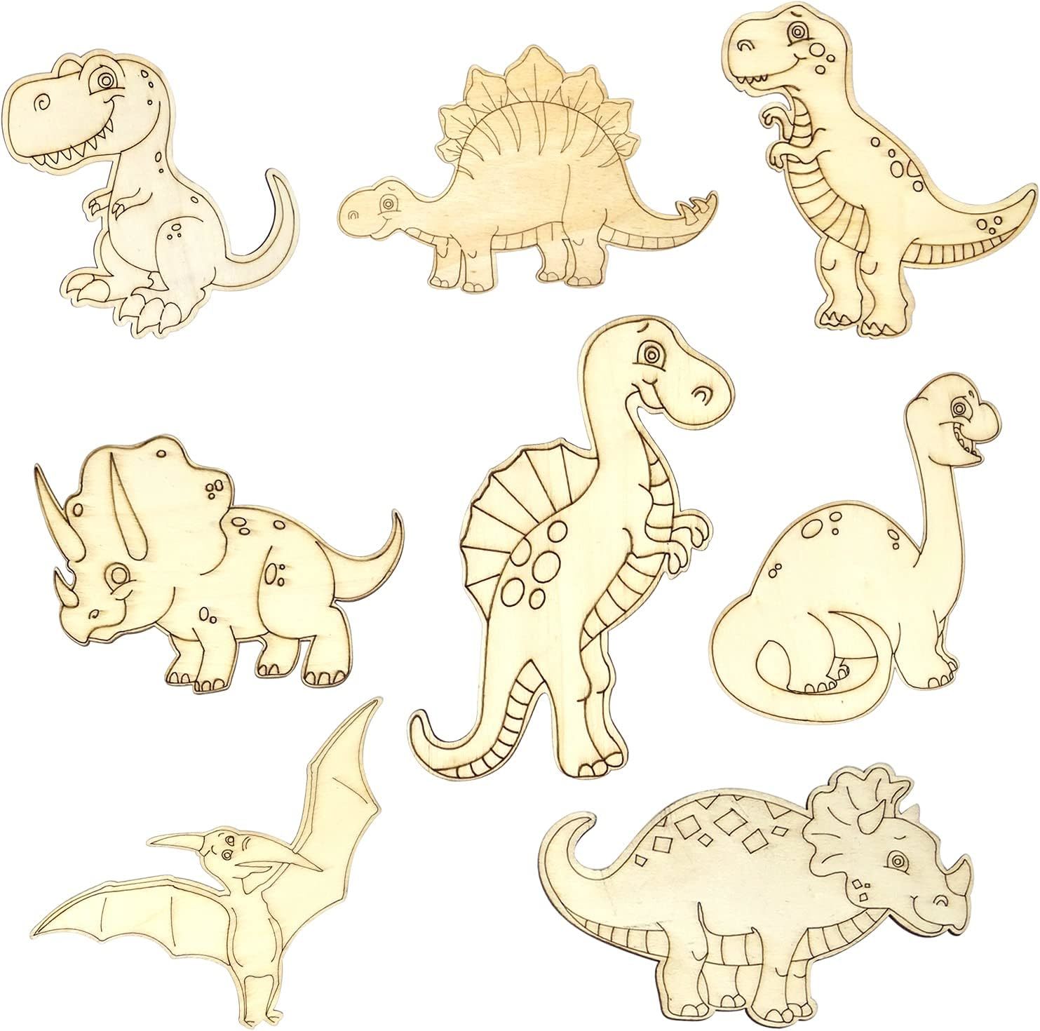Plywood Dinosaur Cutouts
