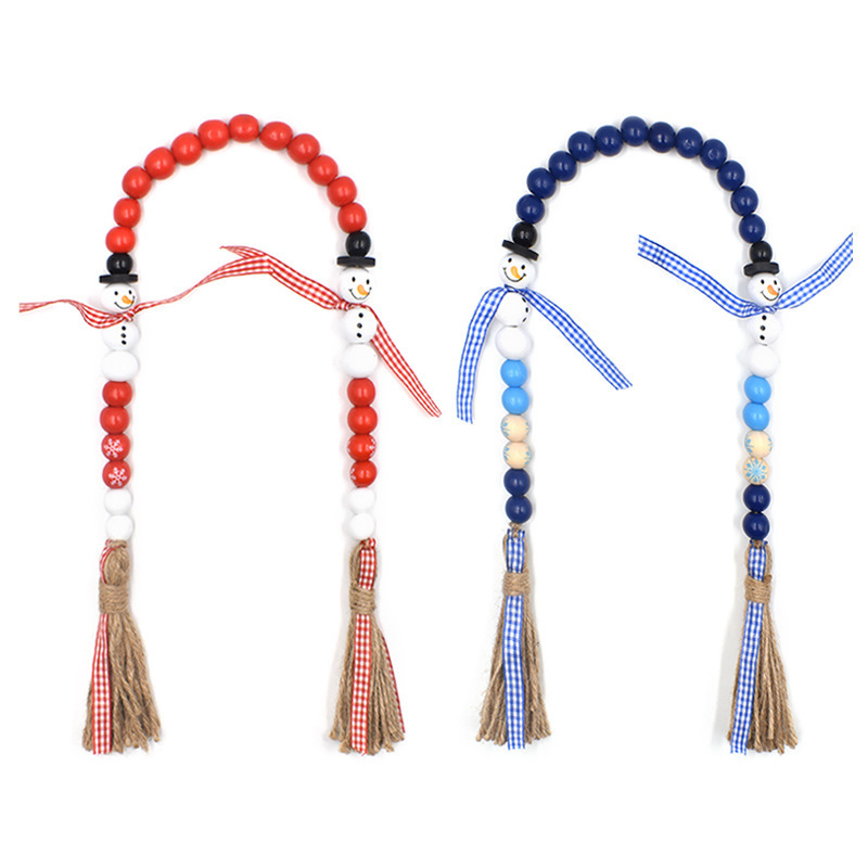 Christmas Wooden Beads Garland Decor