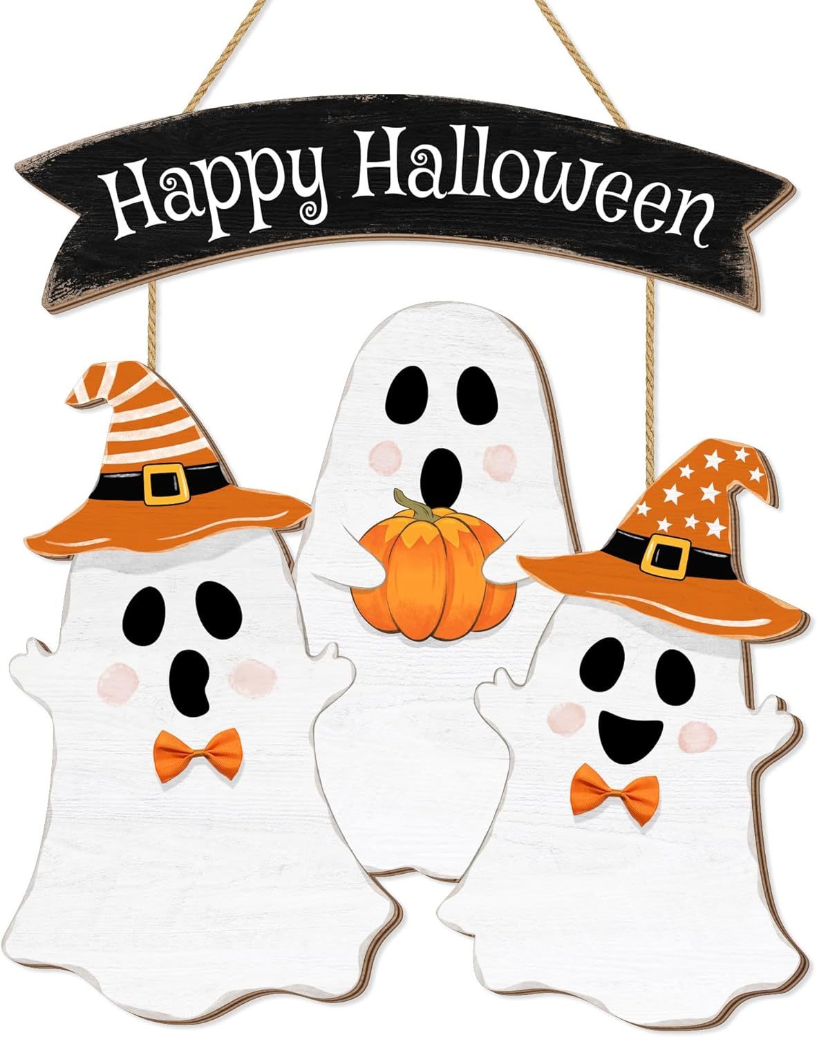 Happy Halloween Wooden Decor