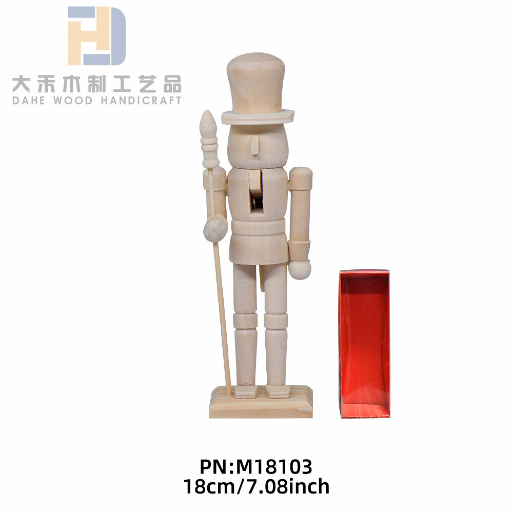 Unfinished Wooden Nutcracker