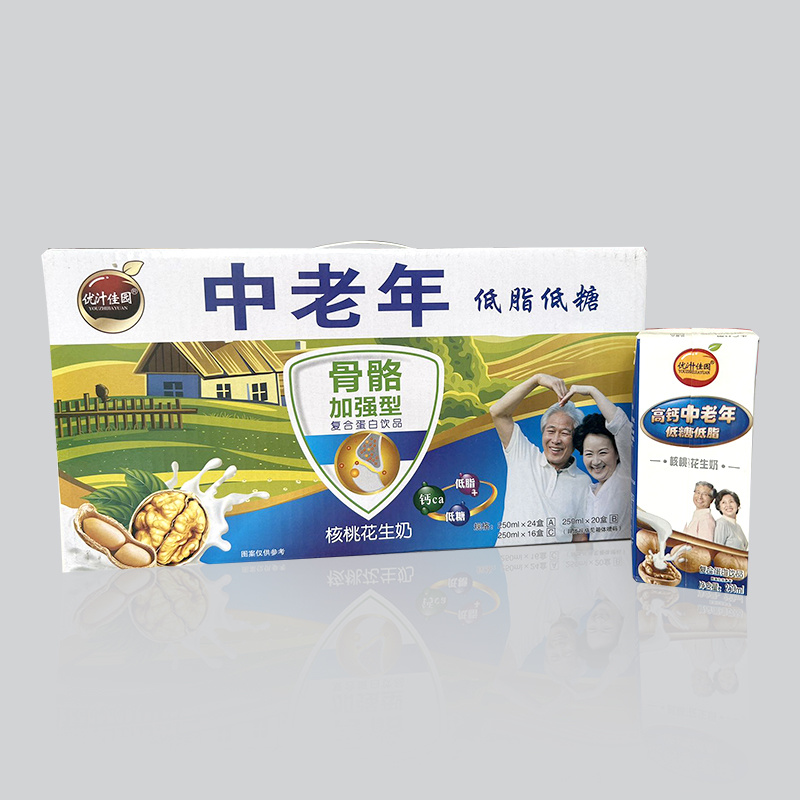 優汁佳園-中老年低糖低脂核桃花生奶