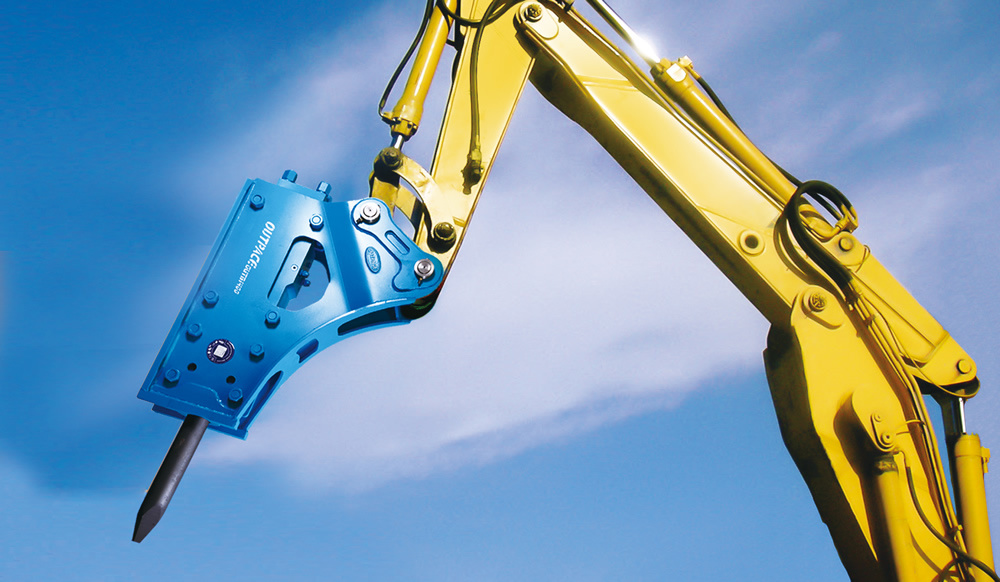 How to protect the hydraulic pump when a large crushing hammer is working?