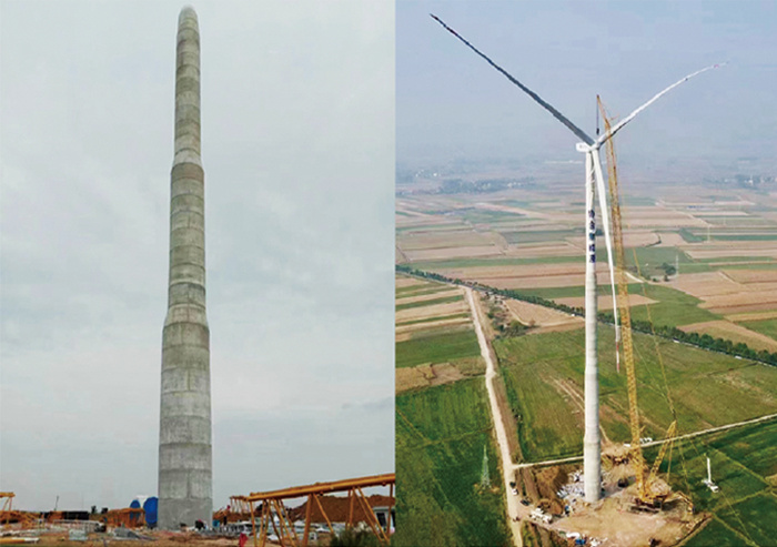 برج خرساني مسبق الصب لطاقة الرياح