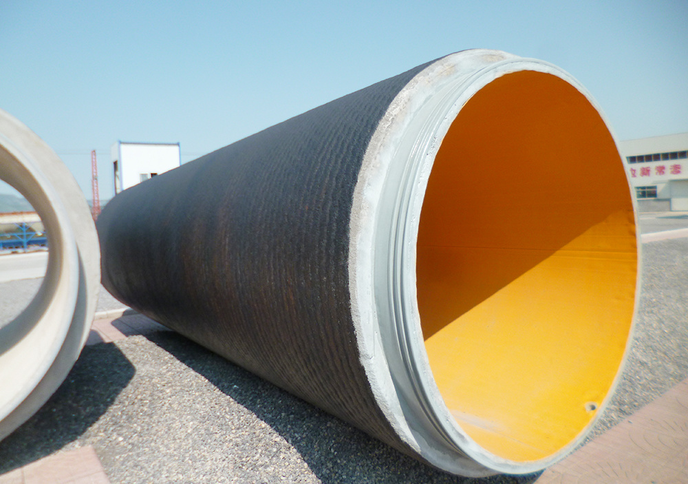 PVC lined prestressed steel cylinder concrete pipe