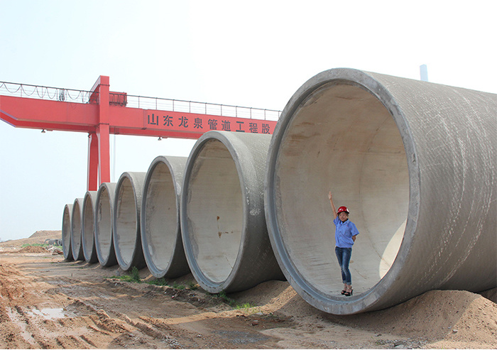 Embedded prestressed concrete cylinder pipe (PCCPE)