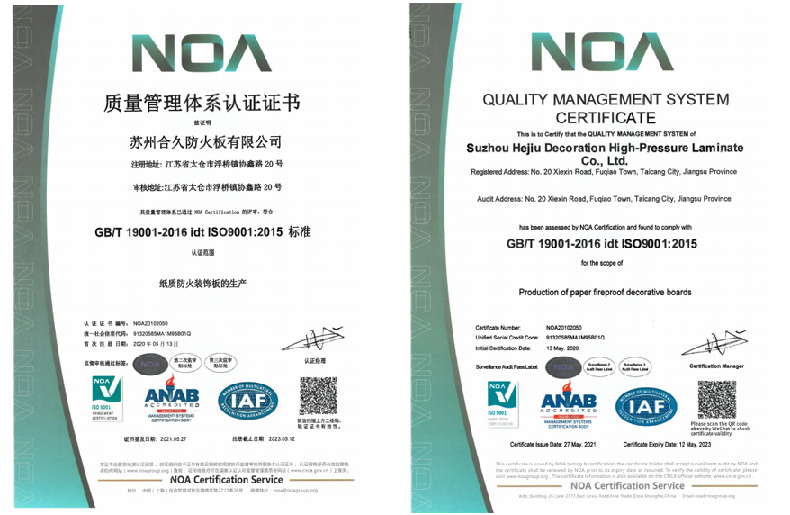 Сертификат системы качества