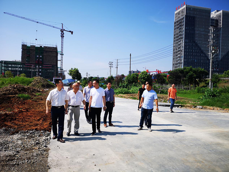 吉安安福县委常委、常务副县长罗青球一行视察东投·太阳广场项目