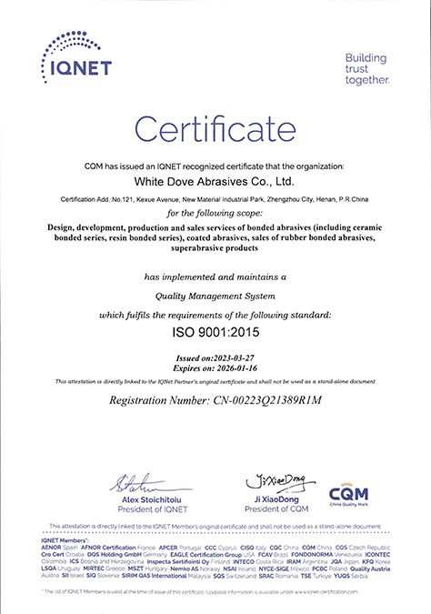 Quality Management System Certification ISO 9001:2015