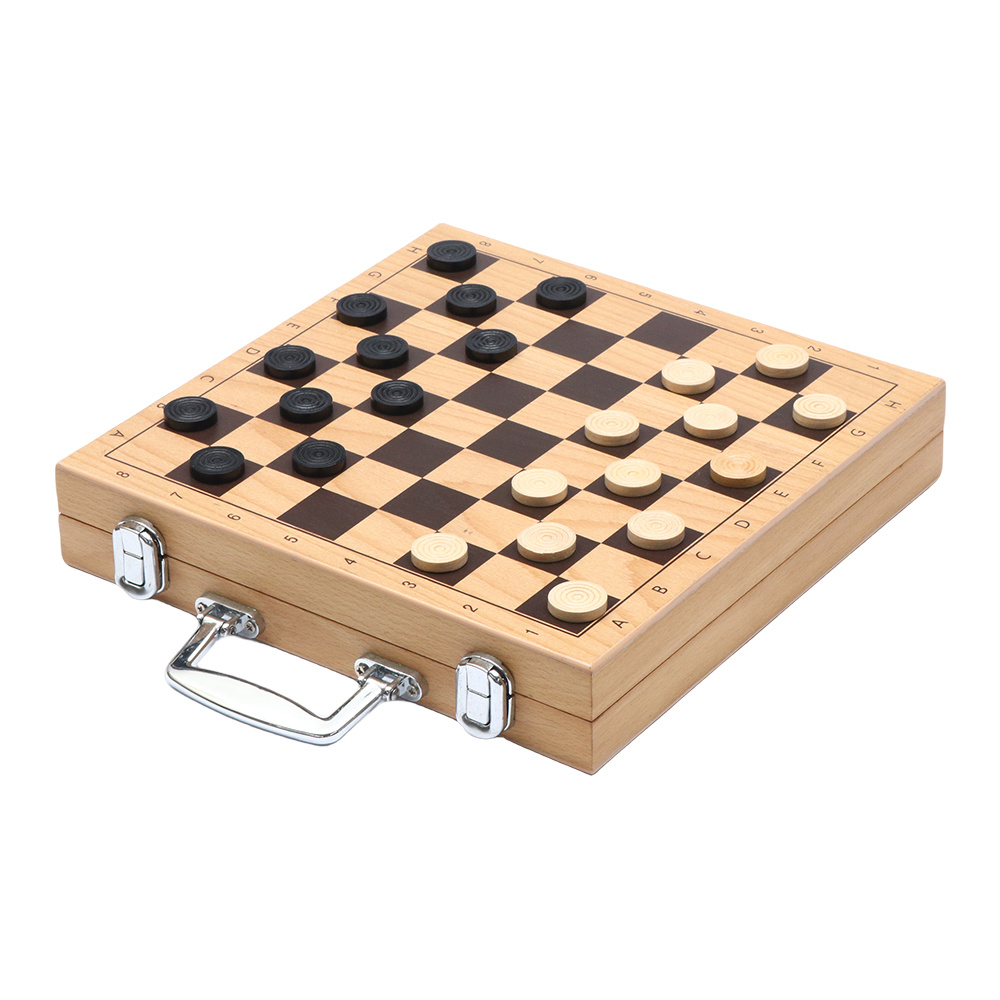 国际象棋国际跳棋双陆棋莫里斯九子棋四合一棋盒