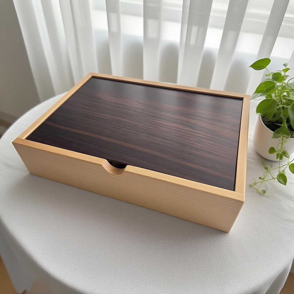 Bi-Color Wooden Gift Box