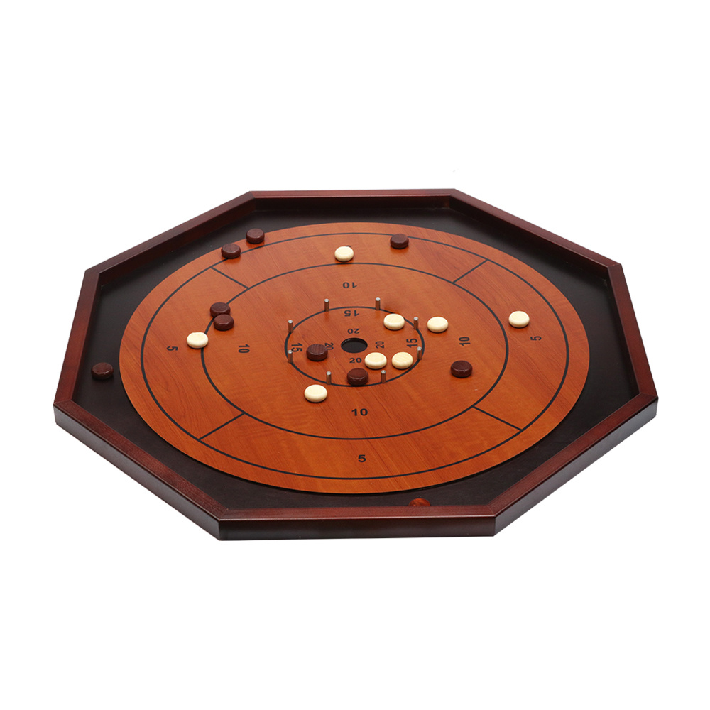4 in 1 Crokinole Game: Crokinole, Checkers, Backgammon, Tic Tac Toe