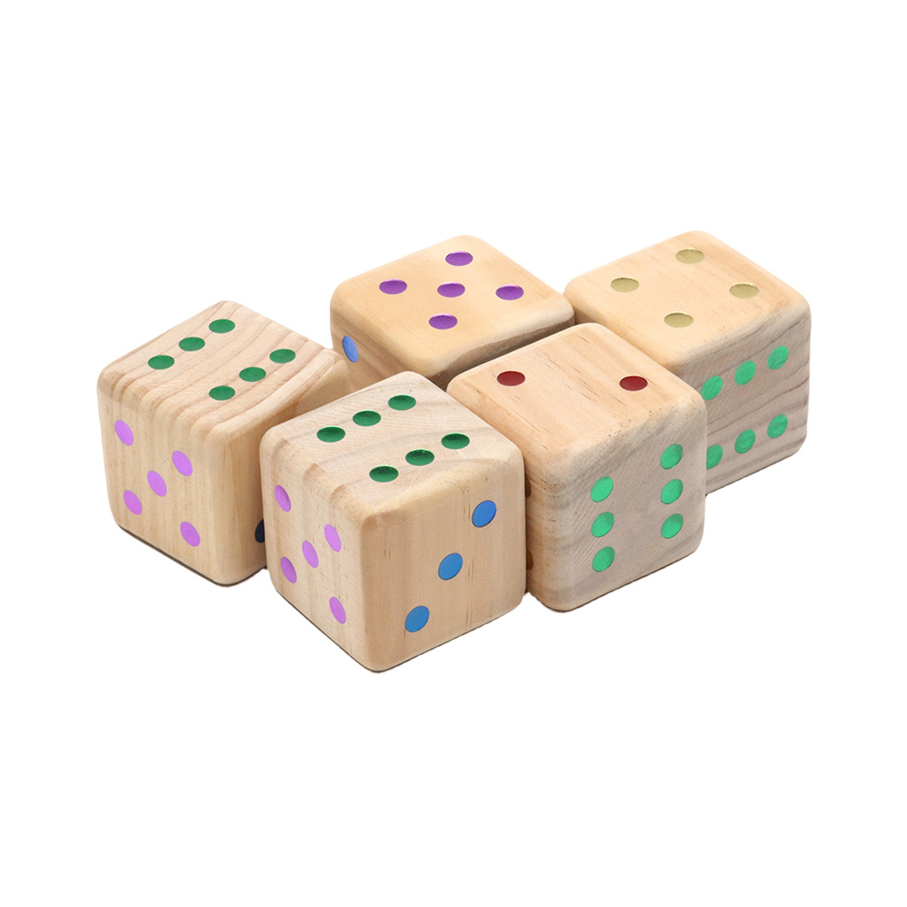 Giant Dice with Color Dots