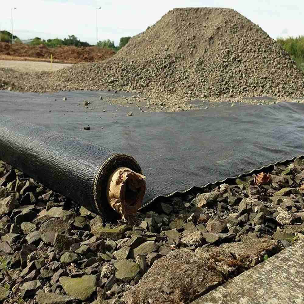 100 GSM 200 GSM Pet UV Protection Treatment Industrial Woven Geotextile