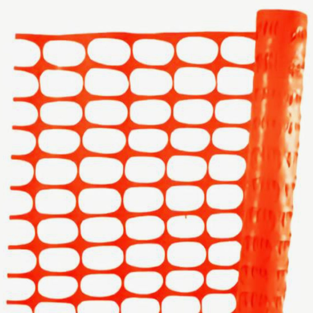 60GSM Custom 2X50m Orange / Blue Warning Barrier Fencing Net Warning Fence Safety Net