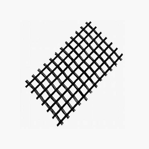 Warp knitted fiberglass grating