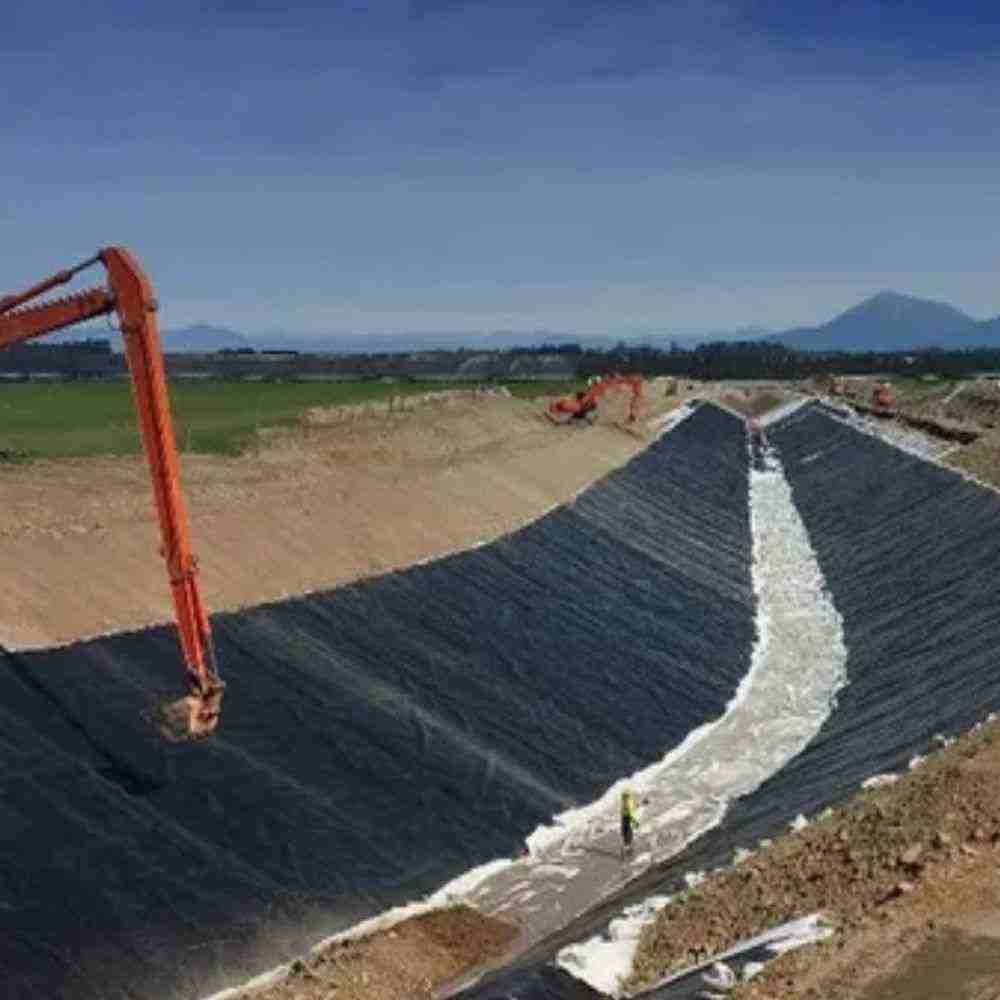 Película Geotécnica de HDPE de textura Lisa para agricultura / presa / vertedero / presa de relaves y embalse