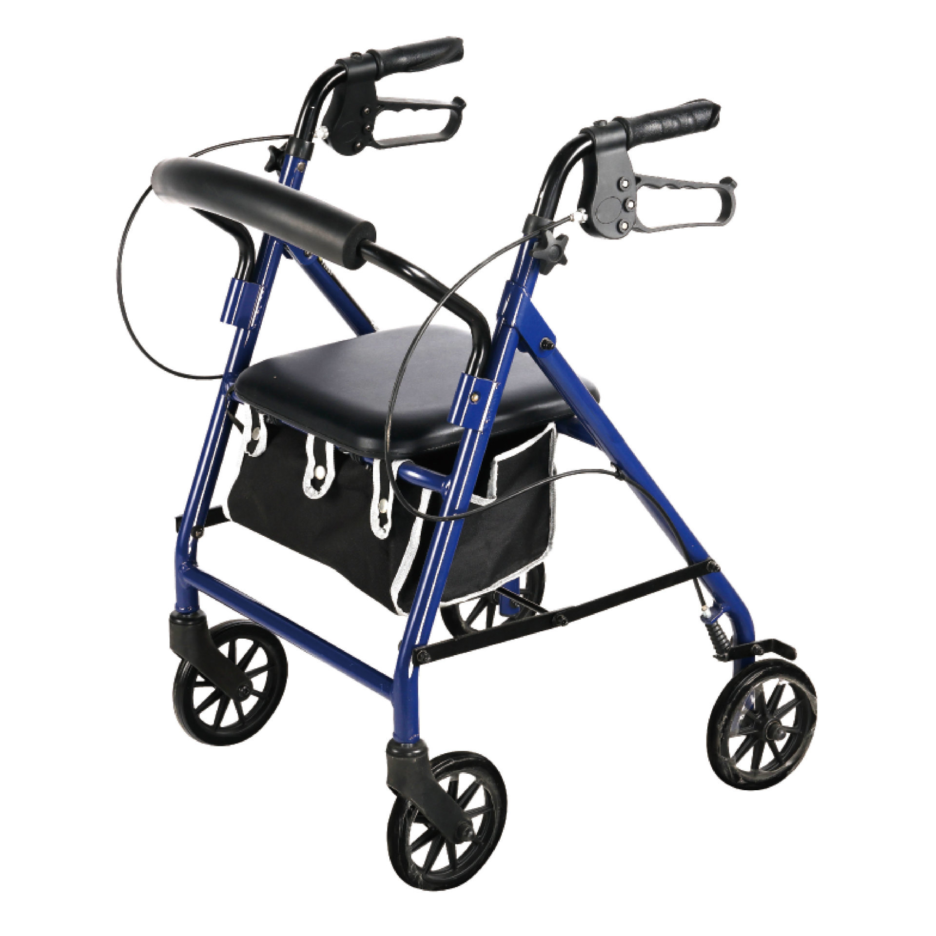 YM-B19 6-inch wheel aluminum four-wheeled walker