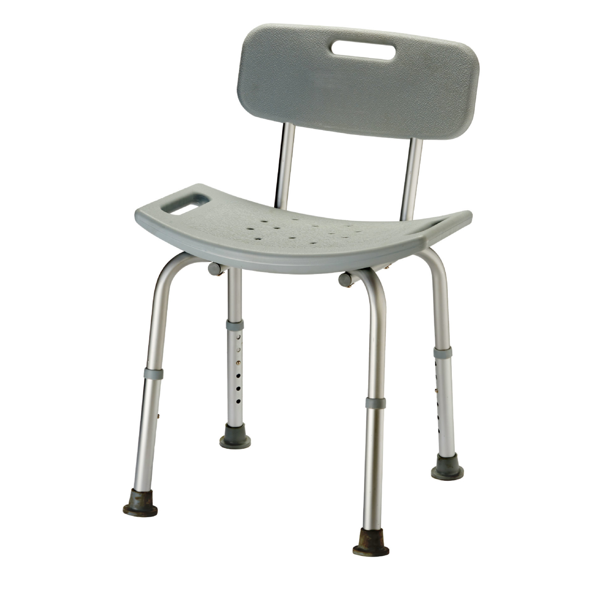 YM-F05 Aluminum Shower Chair with Small Reclining Arc Shaped Seat