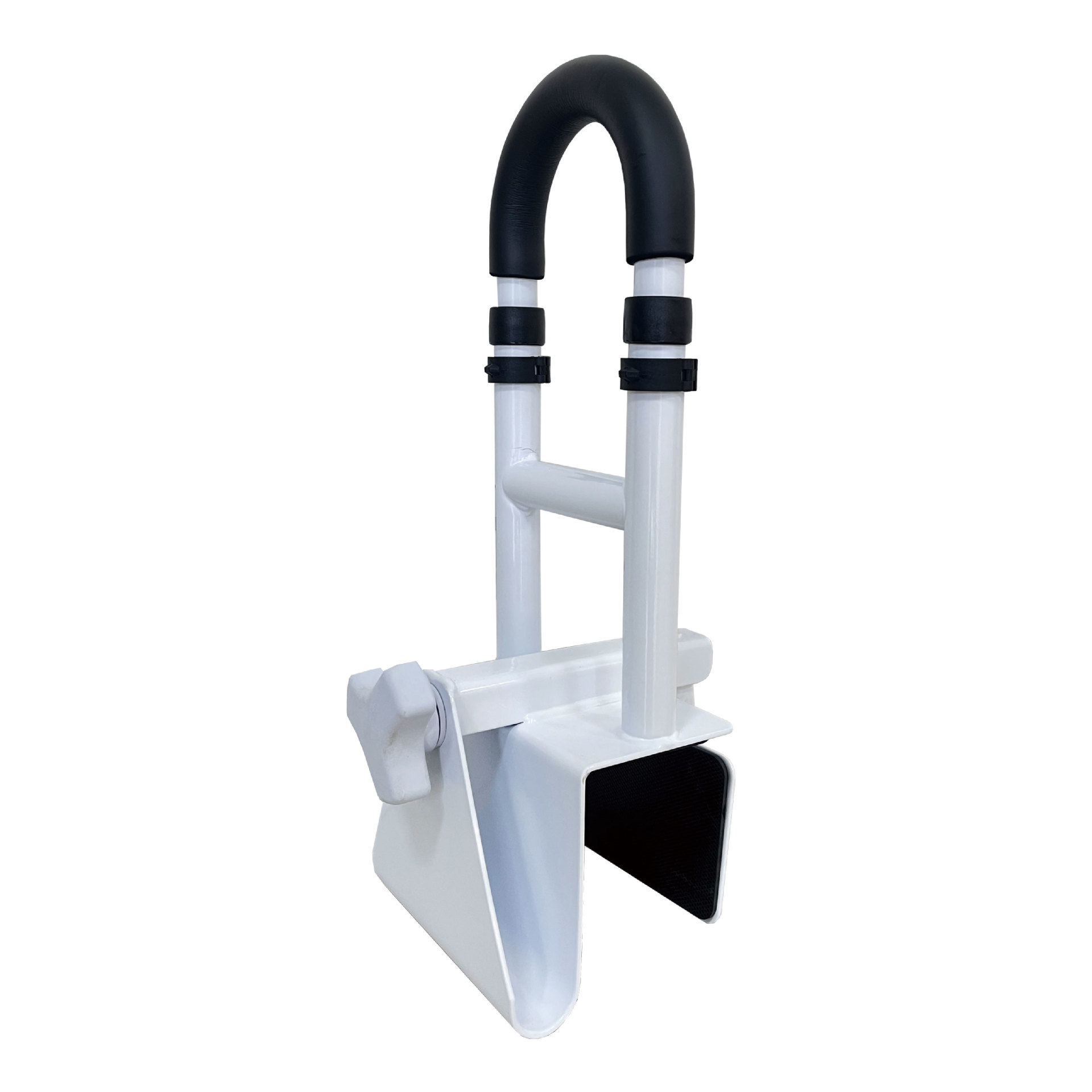 YM-F33 KD style high-gloss white powder-coated iron bathroom grab bar