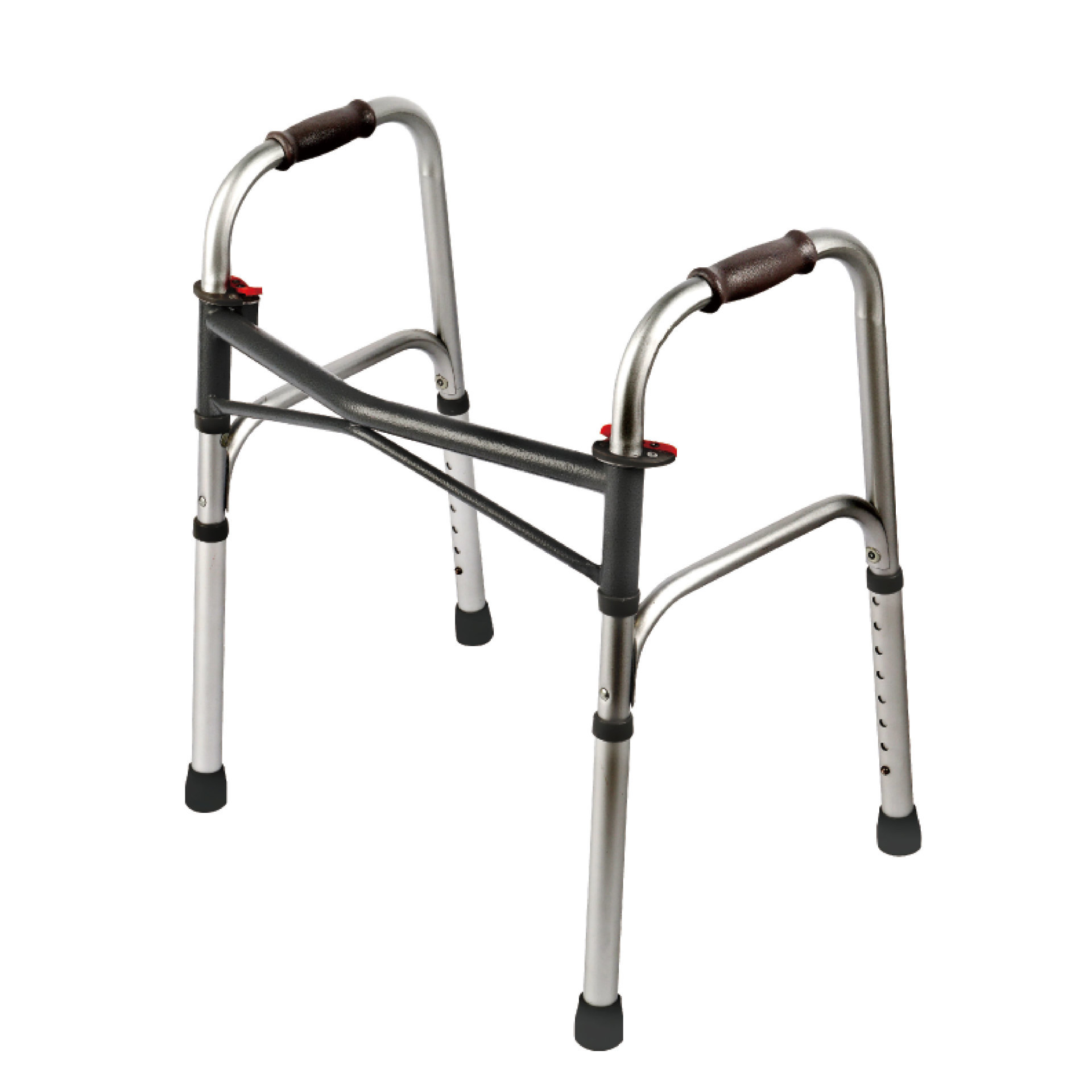 YM-C17 Child-Sized Double-Buckle Folding Steel Tube Frame Walker