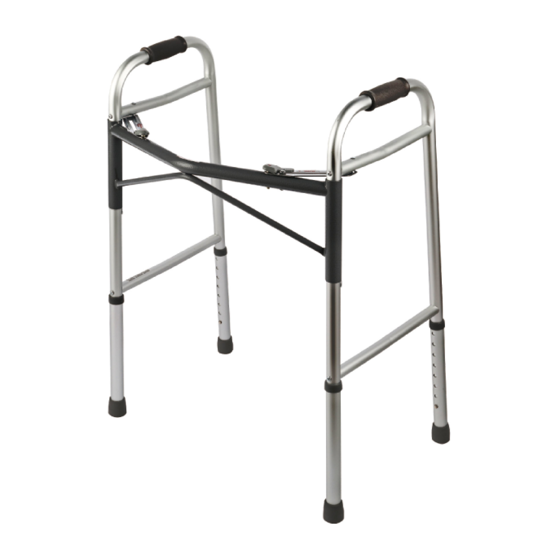 YM-C21 Double-button Folding Wide Aluminum Frame Walker