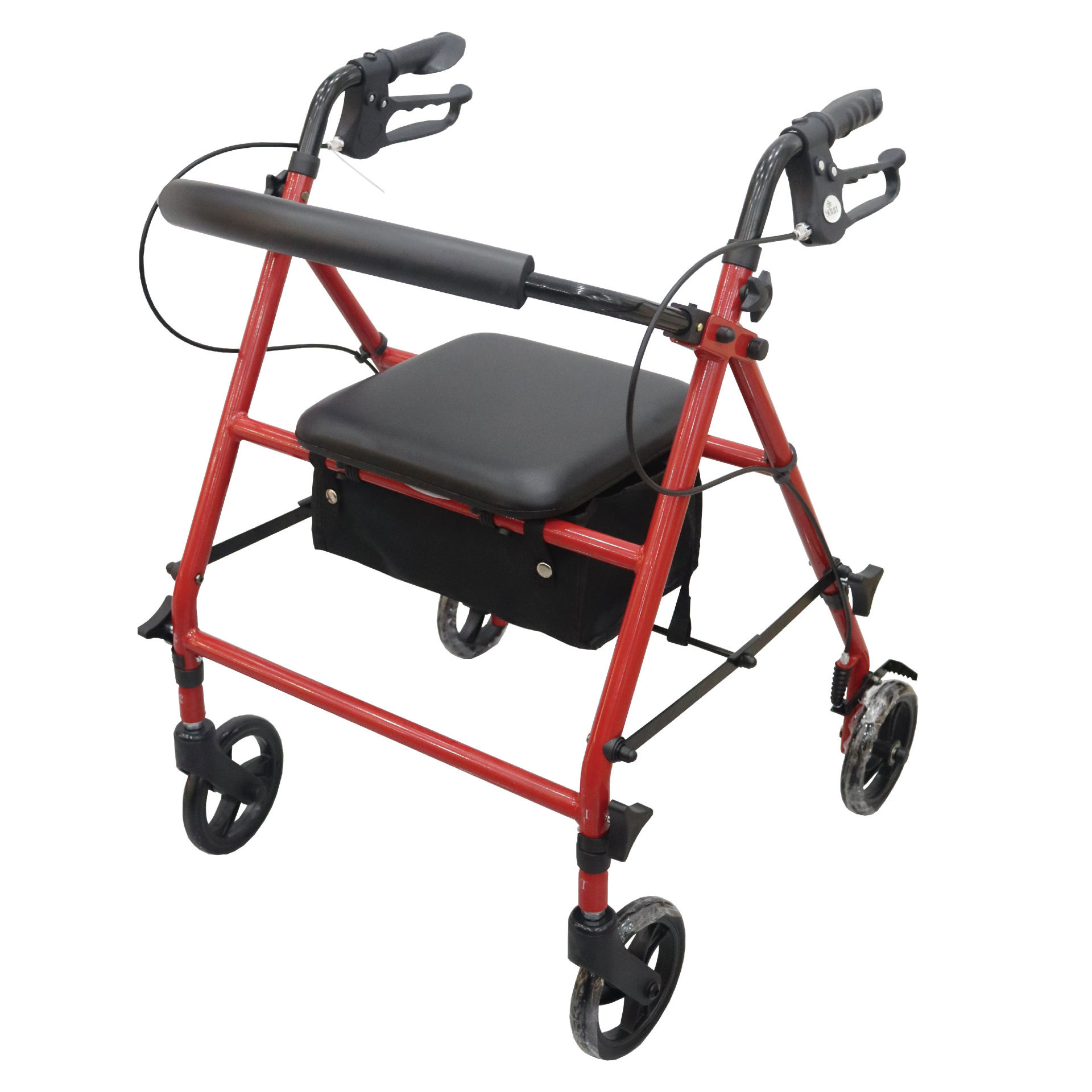 ROL603SKD 6-inch wheel KD-style steel four-wheel walker