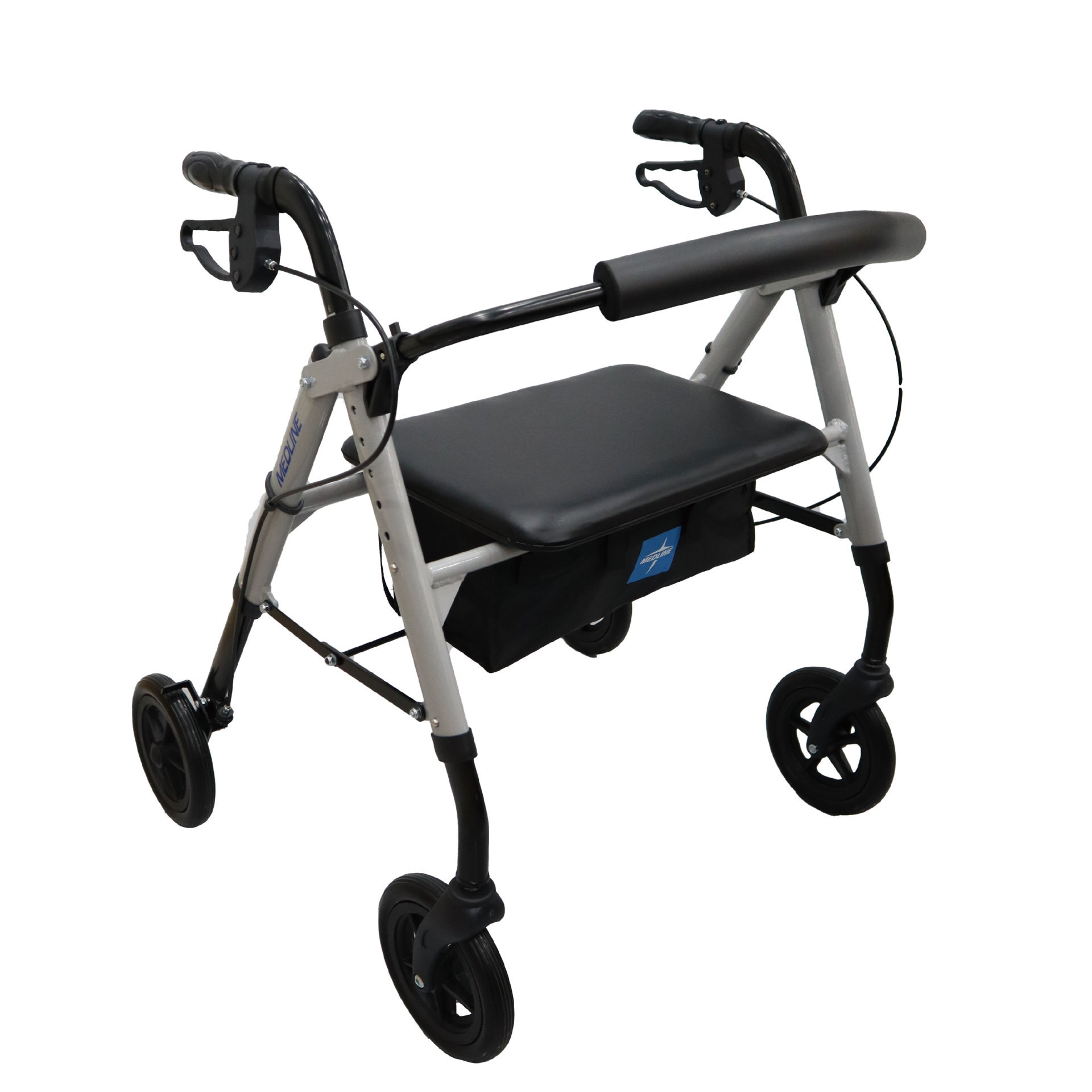 YM-B39 8-inch aluminum wide-body four-wheeled walker