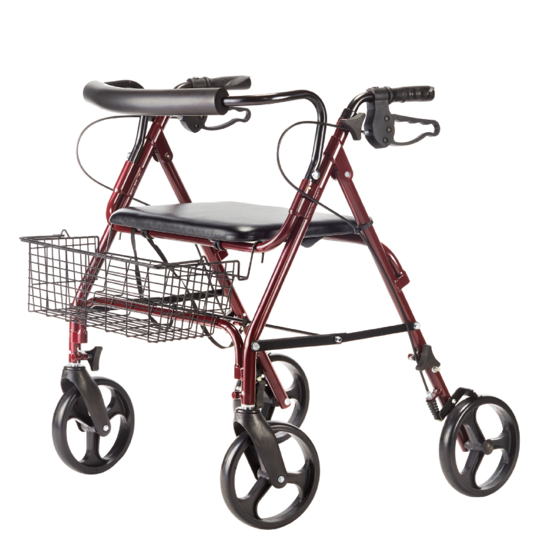 YM-B09 8-inch wheel heavy-duty aluminum four-wheeled walker